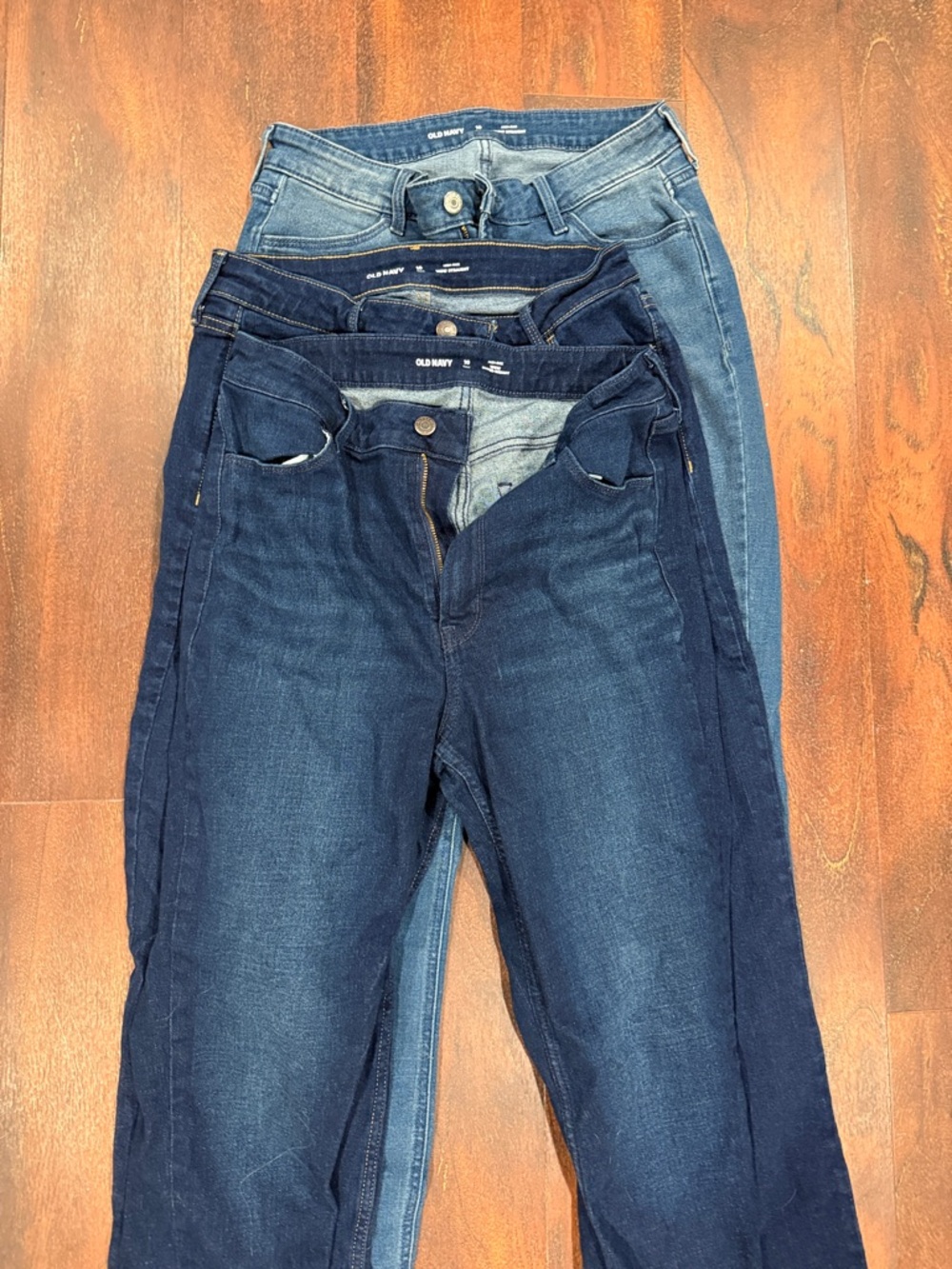 Old Navy Women’s Blue Skinny Jeans Trio - Dark & Medium Wash